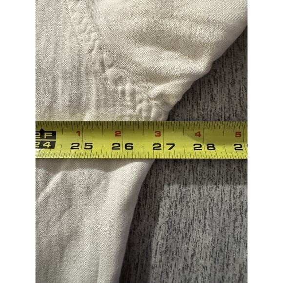 Polo Golf Vintage Ralph Lauren Ivory Short Sleeve Caldwell Silk Linen Shirt - XL - Picture 7 of 8